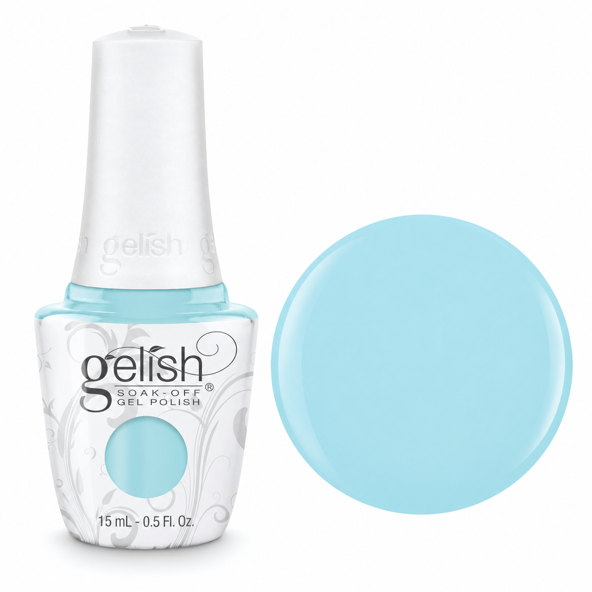 Gelish soak off gel polish bottle in colour not so prince charming with colour swatch