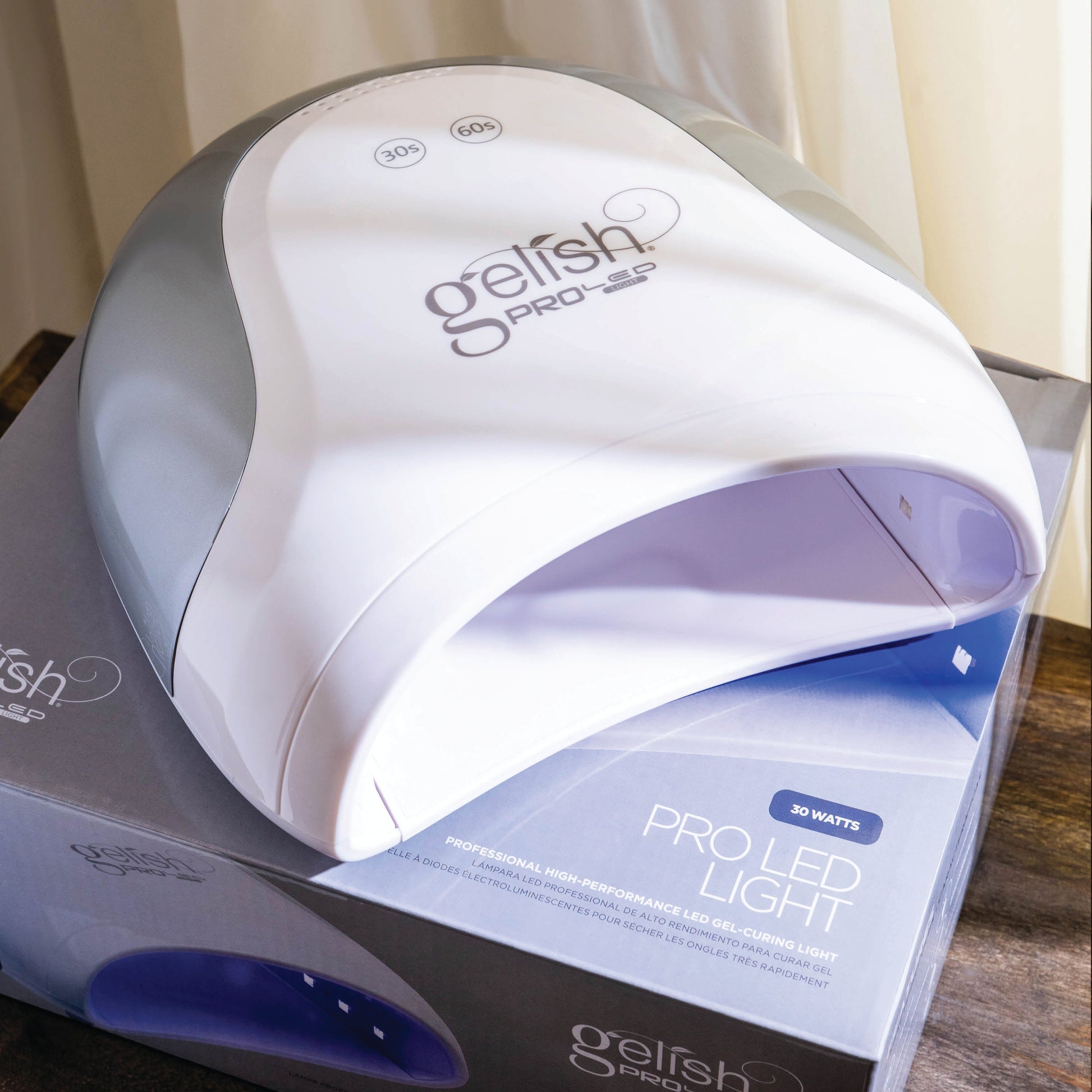 gelish pro 30 watt led nail lamp