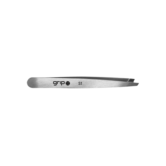 stainless steel slanted tip tweezers