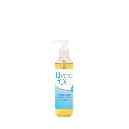 Hydro2Oil muscle and joint bottle on a white background