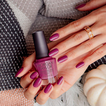 hand with Morgan Taylor Exhale on the nails