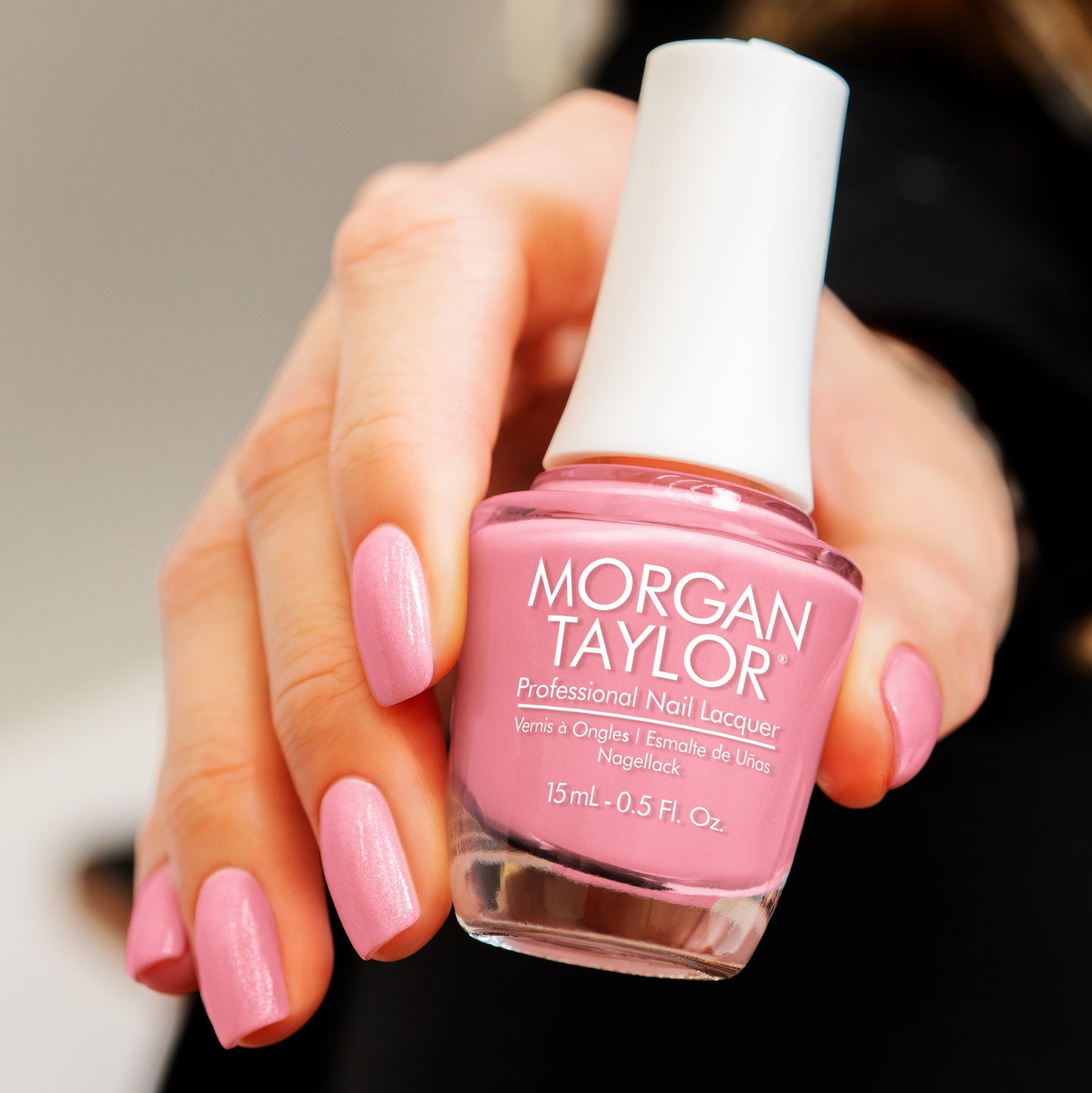 hand with Morgan Taylor Light Elegant on the nails