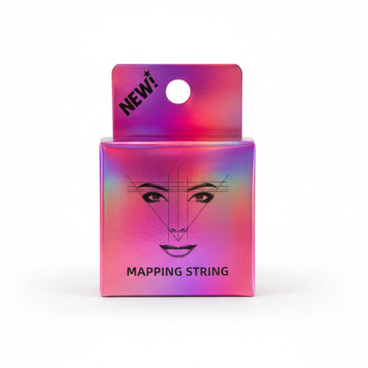 Pre inked 20m pink mapping string for eyebrows.