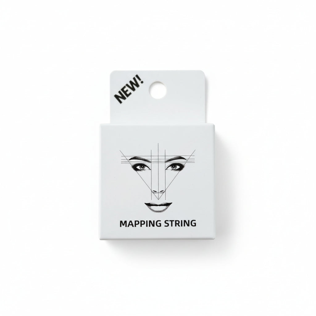 Pre inked 20m white mapping string for eyebrows.