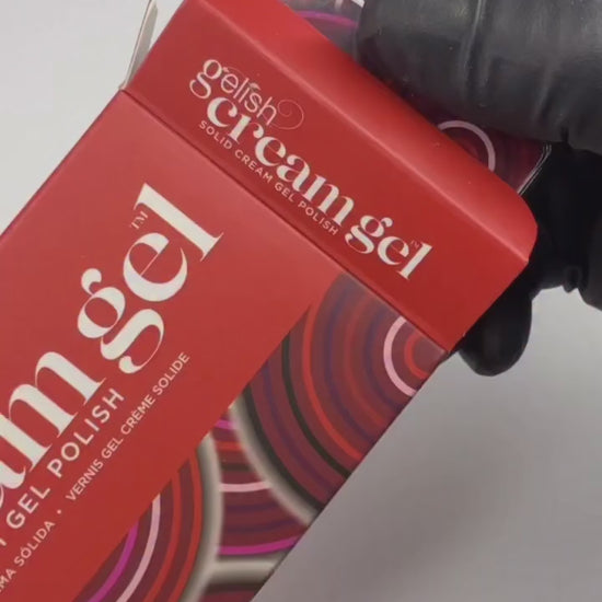 Gelish cream gel getting reddy palette swatch video