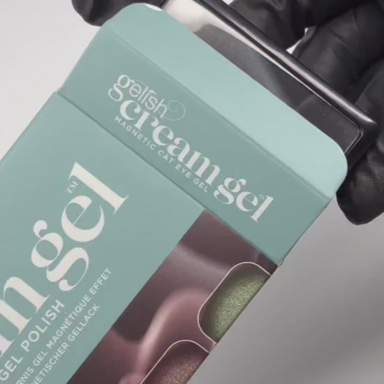 Gelish Cream Gel Palette Mesmerizing Magnetics Cat Eye swatch video.