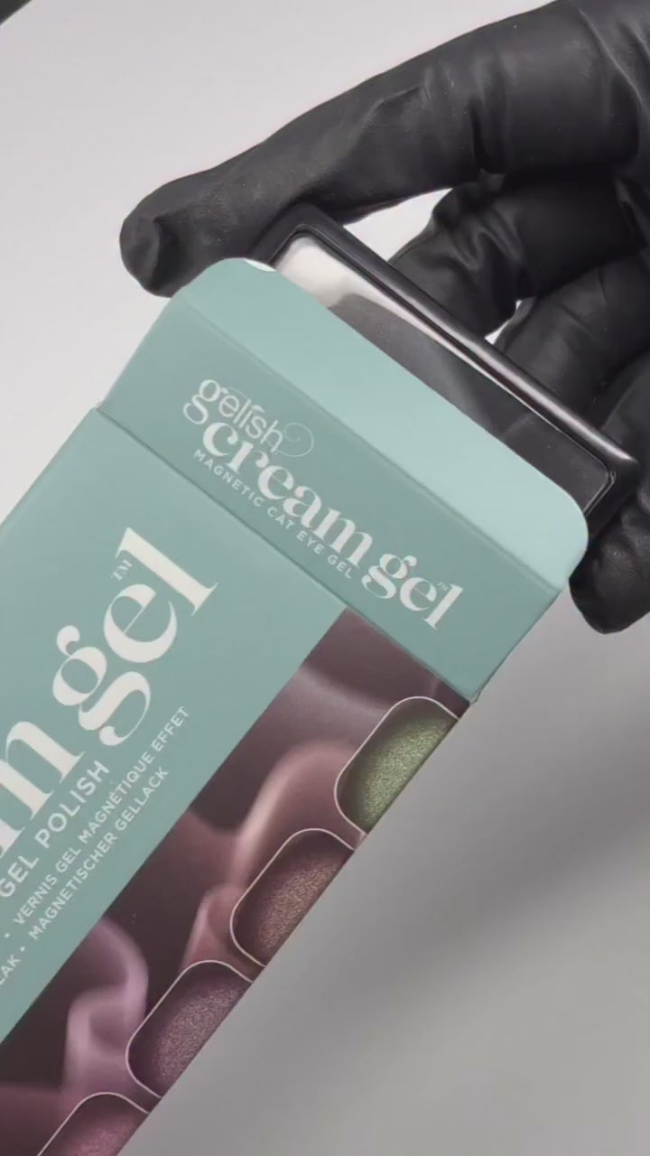 Gelish Cream Gel Palette Mesmerizing Magnetics Cat Eye swatch video.