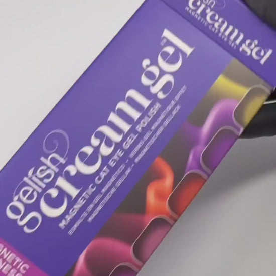 Gelish Cream Gel Palette Magnetic Madness cats eye gel polish swatch video