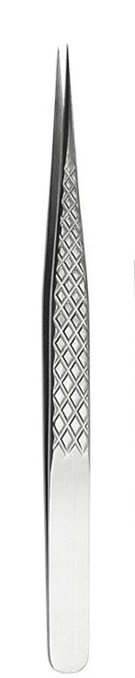 Professional straight lash isolation tweezer for separating natural lashes during extension application