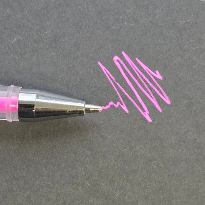 Pink professional skin mapping pen with precision tip for brow shaping and cosmetic tattoo outlining