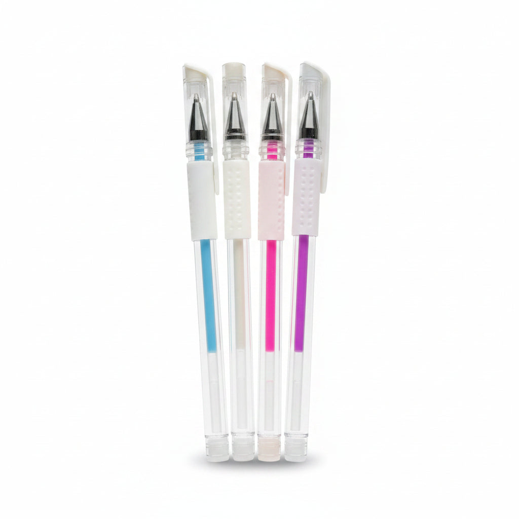 Professional skin mapping pens in blue, white, pink and purple colours for brow and PMU services
