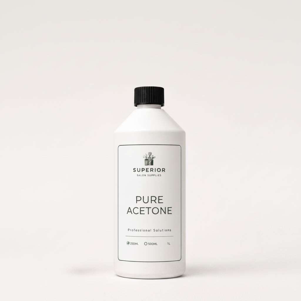 Superior Salon Supplies Pure Acetone 1L professional salon acetone solution bottle