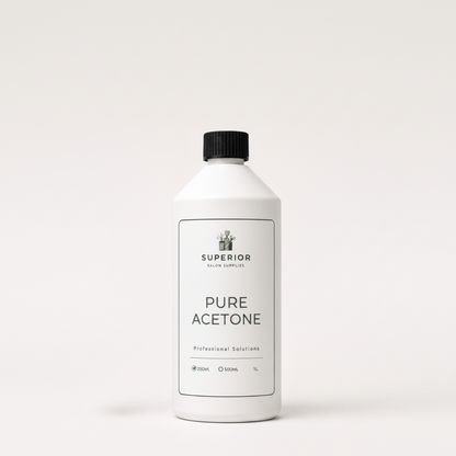Superior Salon Supplies Pure Acetone 1L professional salon acetone solution bottle