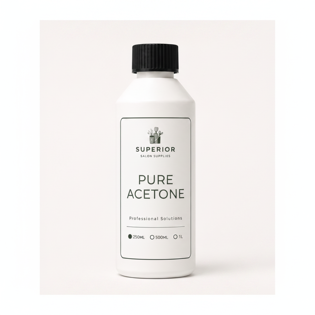 Superior Salon Supplies Pure Acetone 250ml professional salon acetone solution bottle