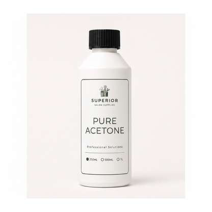 Superior Salon Supplies Pure Acetone 250ml professional salon acetone solution bottle