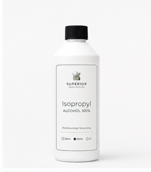 Superior Salon Supplies Isopropyl Alcohol 500ml professional salon solution bottle