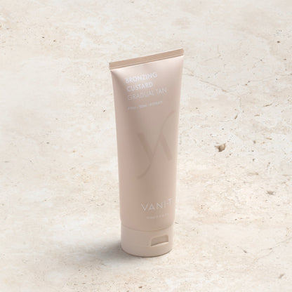 Vani-T Bronzing Custard gradual tan 200ml hydrating tan extender moisturiser
