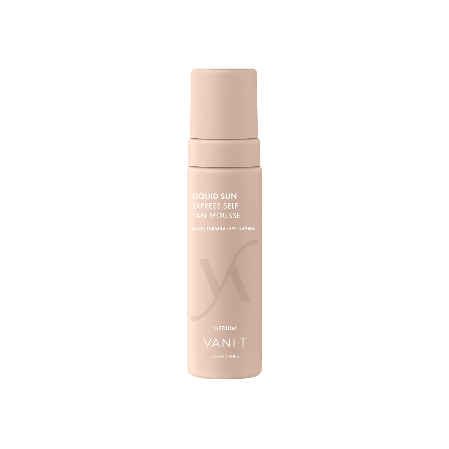 Vani-T Liquid Sun express self tan mousse medium 200ml natural tanning result