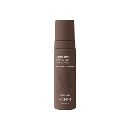 Vani-T Liquid Sun express self tan mousse ultra dark 200ml deep tanning result