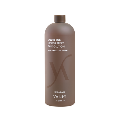 Vani-T Liquid Sun express spray tan solution ultra dark 1L deep tanning result