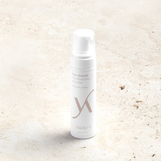 Vani-T Tan Eraser mousse tan remover 200ml exfoliating tanning prep product
