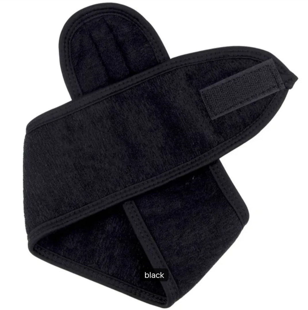 Adjustable facial headband for beauty and skincare treatments