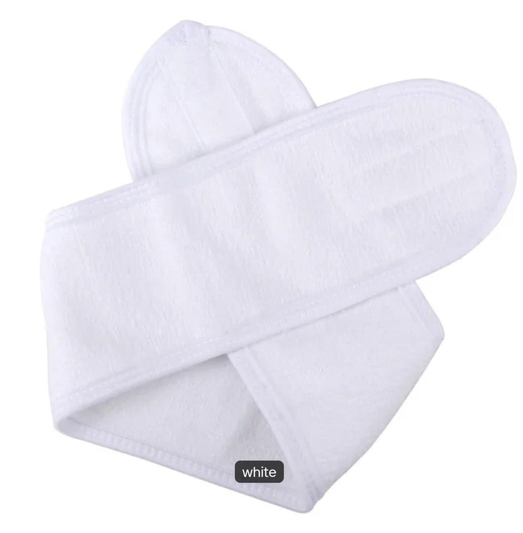 Reusable spa headband for salon and home use